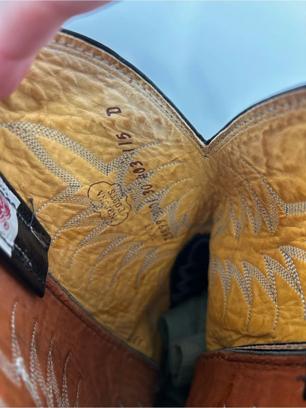 Vintage Nocona Men's size 11.5 D Black Leather Cowboy Western Boots